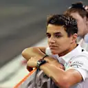 Lando Norris, McLaren at Formula One Testing, Day Two, Yas Marina Circuit, Abu Dhabi, UAE, Wednesday 28 November 2018.